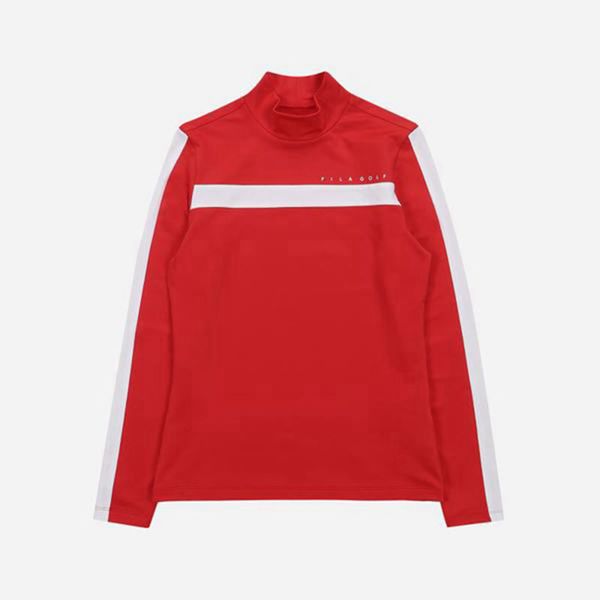 Camisas Polo Fila Mujer Rojas - Golf High-Neck L/S - España 051729GFO